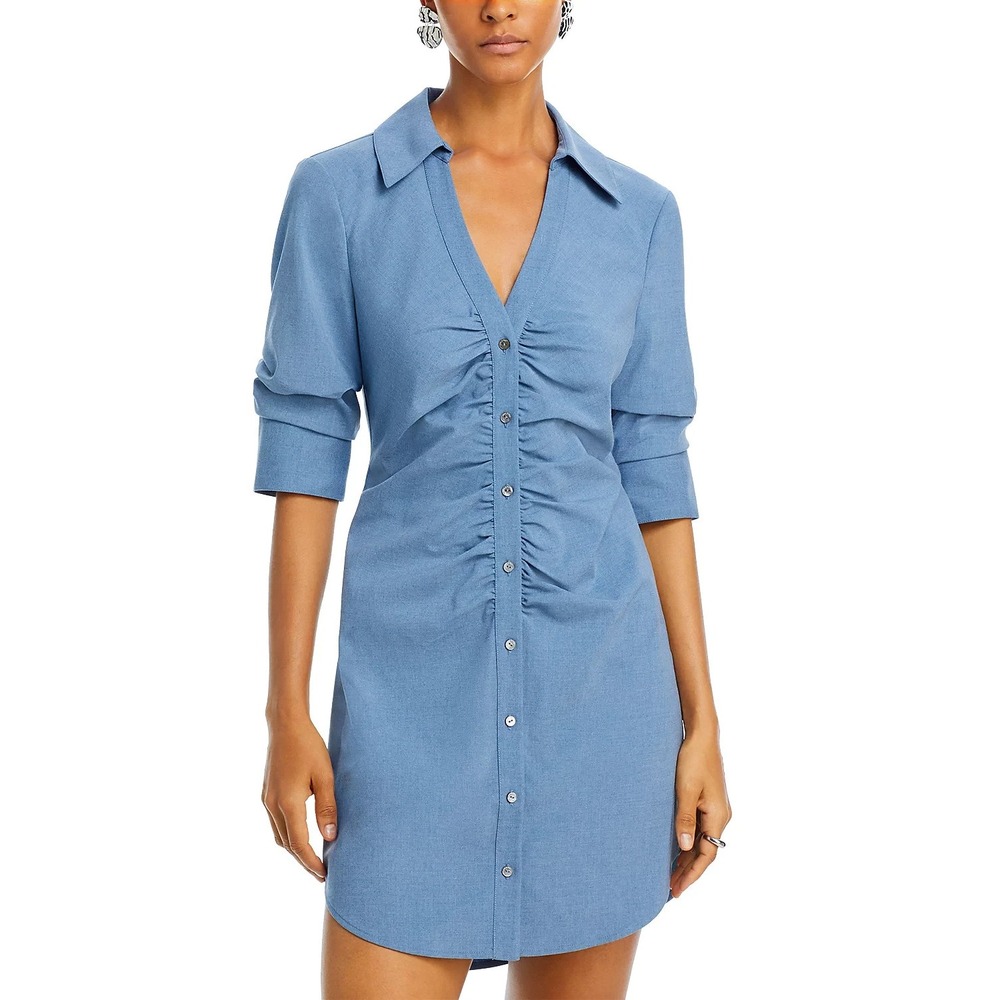 Cinq à Sept Daniela Suiting‎ Mini Denim Dress Blue Size 0